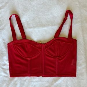 White fox boutique corset top